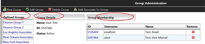 Group admin